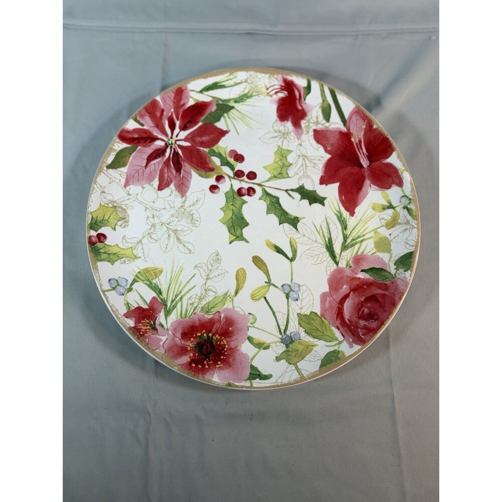 Paula Deen Floral Holiday Serving Plate 12 3/4”